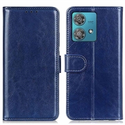 Motorola Edge 40 Neo Wallet Case met Magnetische Sluiting - Blauw