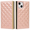 iPhone 13 Wallet Case met Make-upspiegel - Rose Gold
