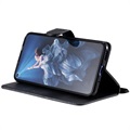 Huawei Nova 5T, Honor 20/20S Wallet Hoesje met Magnetische Sluiting - Zwart