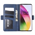 OnePlus 8 Wallet Case met Magnetische Sluiting - Blauw