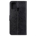 Samsung Galaxy A21s Wallet Case met Magnetische Sluiting - Zwart