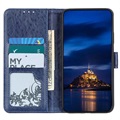 Samsung Galaxy A21s Wallet Case met Magnetische Sluiting - Blauw