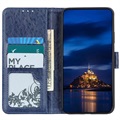 Samsung Galaxy A41 Wallet Case met Magnetische Sluiting - Blauw