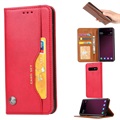 Samsung Galaxy S10 Wallet Case met standaardfunctie - Rood