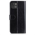 iPhone 13 Mini Wallet Case met Magnetische Sluiting - Zwart