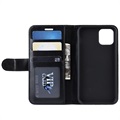 iPhone 11 Pro Max Wallet Hoesje met Magnetische Sluiting - Zwart