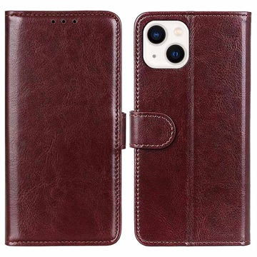 iPhone 14 Max Wallet Case met Standaardfunctie - Bruin