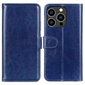iPhone 14 Pro Wallet Case met Standaardfunctie - Blauw