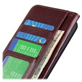 iPhone 14 Pro Wallet Case met Standaardfunctie - Bruin