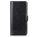 iPhone 15 Pro Wallet Case met Magnetische Sluiting - Zwart