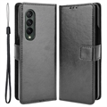 Samsung Galaxy Z Fold4 Portemonnee Hoesje met Kaartvak - Zwart
