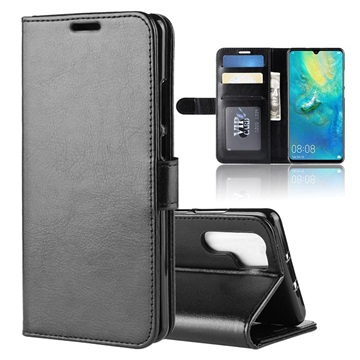 Huawei P30 Pro Wallet Case met Standaardfunctie - Zwart