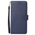 Samsung Galaxy S10+ Wallet Case met standaardfunctie - Donkerblauw