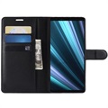 Sony Xperia 1 Wallet Case met Standaardfunctie - Zwart