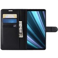 Sony Xperia 1 Wallet Case met Standaardfunctie - Zwart
