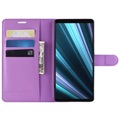 Sony Xperia 1 Wallet Case met Standaardfunctie - Paars