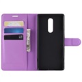 Sony Xperia 1 Wallet Case met Standaardfunctie - Paars