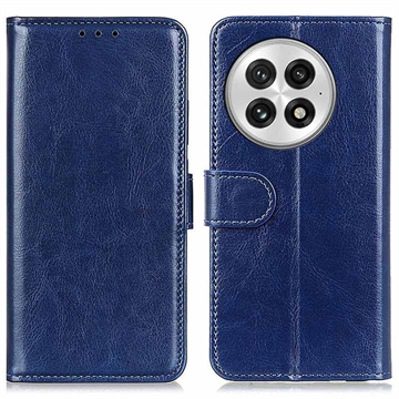 OnePlus 13 Portemonnee Hoesje met Magnetische Sluiting - Blauw