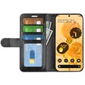 Google Pixel 7 Pro Wallet Case met Magnetische Sluiting - Zwart