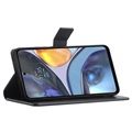 Motorola Moto G22 Wallet Case met Magnetische Sluiting - Zwart