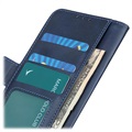 Motorola Moto G9 Plus Wallet Case met Magnetische Sluiting - Donkerblauw
