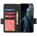 Xiaomi 12/12X Wallet Case met Magnetische Sluiting - Zwart