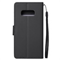 Samsung Galaxy S10e Wallet Case met standaardfunctie - Zwart