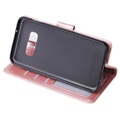 Samsung Galaxy S10e Wallet Case met standaardfunctie - Rose Gold
