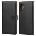 Samsung Galaxy Note10+ Wallet Leren Hoesje - Zwart