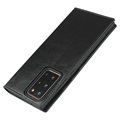 Samsung Galaxy Note20 Ultra Wallet Leren Hoesje met Standaard - Zwart