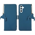 Samsung Galaxy A34 5G Leren Portemonnee Hoesje met RFID - Blauw