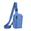 Waterbestendige nylon borst- en schoudertas voor telefoons - Geschikt voor 6.5"- 7.2" telefoons - Blauw