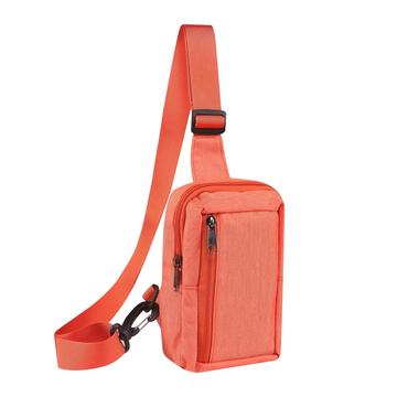 Waterbestendige nylon borst- en schoudertas voor telefoons - Geschikt voor 6.5"- 7.2" telefoons - Oranje
