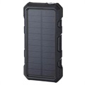 Waterbestendig Solar Powerbank/Draadloze Oplader - 20000mAh