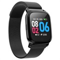 Waterdichte Bluetooth Sport Smartwatch CV06 - Milanees - Zwart