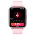 Waterbestendig Smartwatch met Hartslag Q26 - Roze