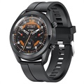 Waterdicht Smart Horloge met Hartslag L16 - Siliconen - Zwart