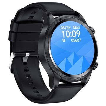 Lemonda Smart E12 waterdichte smartwatch - elegante band - zwart