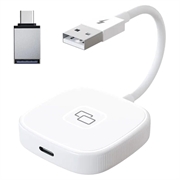 CarPlay Spiegeladapter THT-020-7 voor iPhone - USB-A, USB-C - Wit