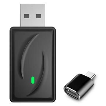 Draadloze CarPlay & Android Auto 2-in-1 USB-dongle met USB-C-adapter