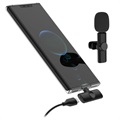 Draadloze lavalier / reversmicrofoon K2 - USB-C - zwart