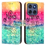 Motorola Edge 60/60 Fusion Wonder Series Portemonnee Hoesje - Stop nooit met dromen