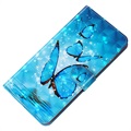 Wonder Series Samsung Galaxy A03s Wallet Case - Blauwe Vlinder