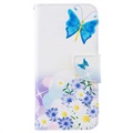 Wonder Series Huawei P30 Lite Wallet Case - Blauwe vlinder
