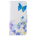 Wonder Series Samsung Galaxy S10 Wallet Case - Blauwe Vlinder