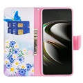 Wonder Series Samsung Galaxy S22 5G Wallet Case - Blauwe Vlinder
