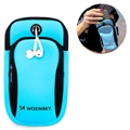 Wozinsky Universele Dual Pocket Sports Armband voor Smartphones - Blauw