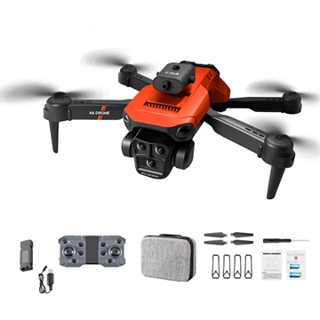 XKJ K6 MAX 3-Camera Obstacle Avoidance Drone HD Luchtfotografie Opvouwbare Quadcopter RC Vliegtuig met enkele batterij