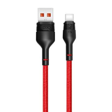 XO NB55 USB-A / USB-C kabel - 5A, 1m - Rood