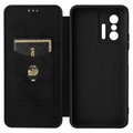 Xiaomi 11T/11T Pro Flip Case - Koolstofvezel - Zwart